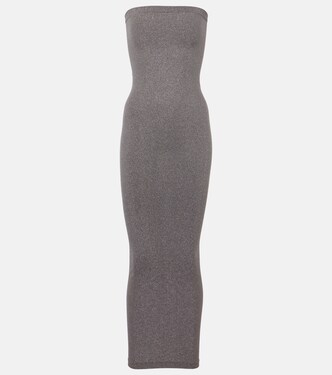 Fading Shine strapless midi dress  | Wolford