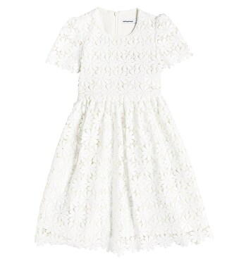 Sequined floral lace guipure dress | Self-Portrait Kids