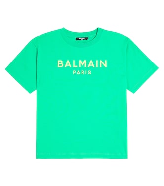 Logo cotton jersey T-shirt | Balmain Kids