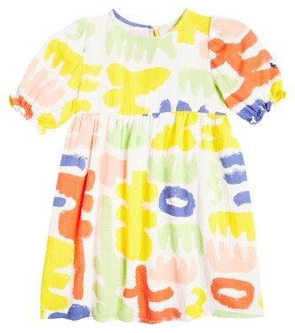 Carnival puff-sleeve cotton dress | Bobo Choses