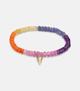 Bracelet Ice Cream Cone en or 14 ct et saphirs | Sydney Evan