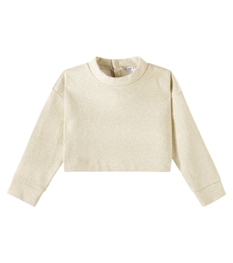 Cotton-blend lamé sweatshirt  | Il Gufo