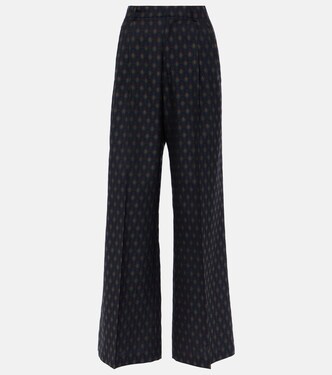 Pantalon ample en laine et coton | Etro