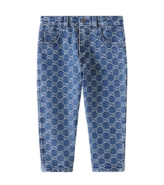 Bebé - jeans con GG en jacquard | Gucci Kids