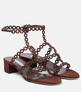 Infinity Chain 35 suede sandals | Aquazzura
