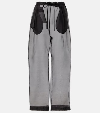 Pantalon ample Trenton en soie mélangée | Khaite