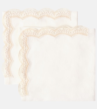 مناديل إميليا من الكتان المطرز | Cabana