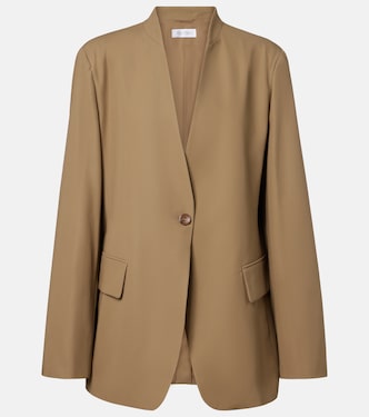 Blazer Segnale de sarga de algodón | Max Mara