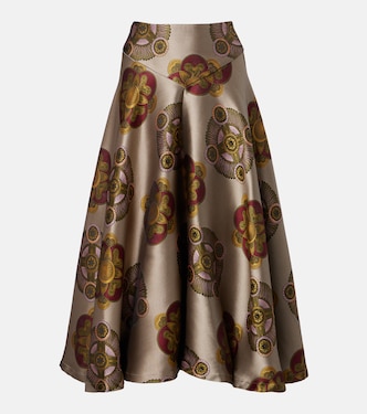 Milano printed jacquard midi skirt | La DoubleJ