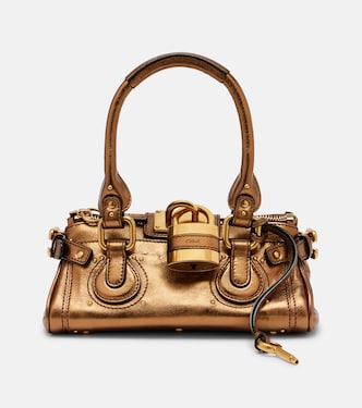 Bolso al hombro Paddington de piel metalizada | Chloé