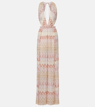 Open-back lamé jumpsuit | Missoni