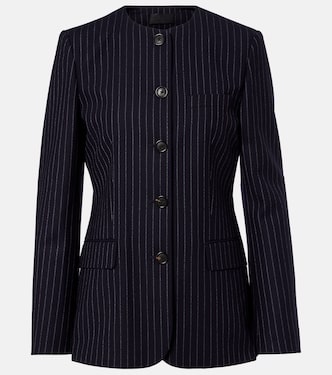 Gertrude pinstripe virgin wool jacket | Nili Lotan