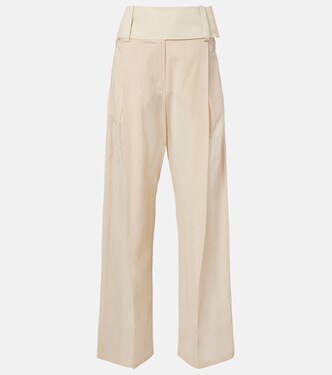 Ferito cotton voile wide-leg pants | Sportmax