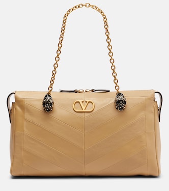 Panthea VLogo leather shoulder bag | Valentino Garavani