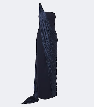 Caped bustier gown | Marmar Halim