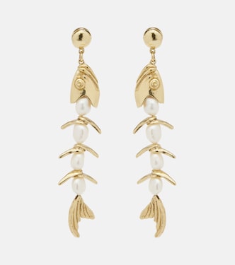 Boucles d'oreilles pendantes Calypso à ornement | Alémais
