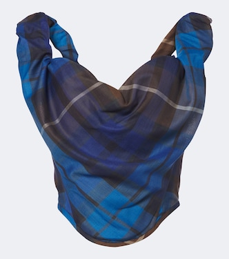 Sunday plaid wool bustier top | Vivienne Westwood