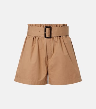Shorts aus Baumwolle mit Gürtel | Saint Laurent