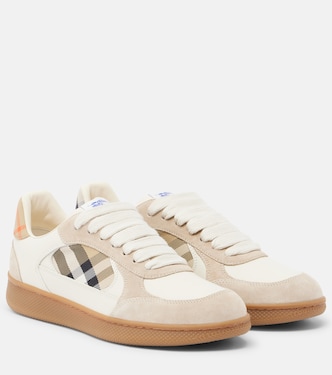 Terrace leather and suede sneakers | Burberry