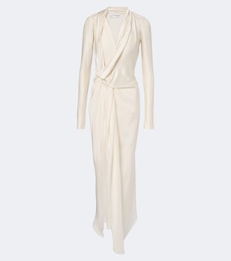 Lea draped jersey midi dress | Victoria Beckham