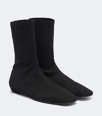Cindy suede ankle boots | The Row
