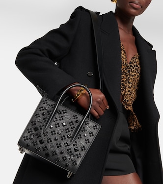 Paloma Mini embellished leather tote bag in black - Christian