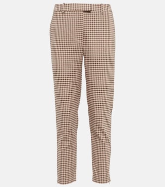 Henri gingham mid-rise slim pants | Altuzarra