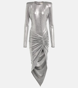 Metallic jersey midi dress | Alexandre Vauthier