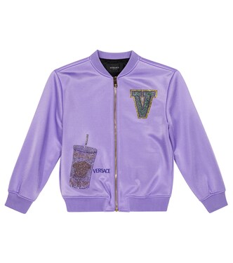 Veste teddy brodée | Versace Kids