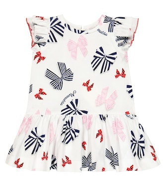 Baby printed cotton jersey dress | Monnalisa