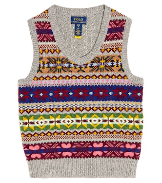 Fair Isle wool-blend vest | Polo Ralph Lauren Kids