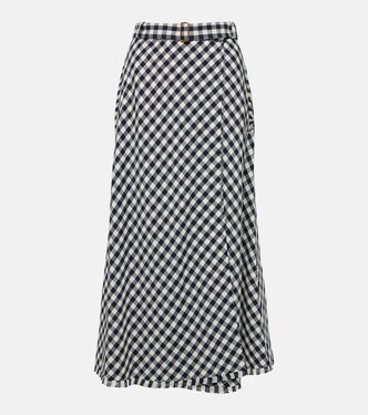 Gingham jacquard midi skirt | Etro