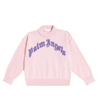 Logo cotton sweater | Palm Angels Kids