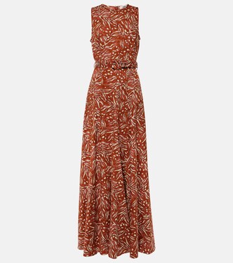 Robe longue Elliot en jacquard | Diane von Furstenberg