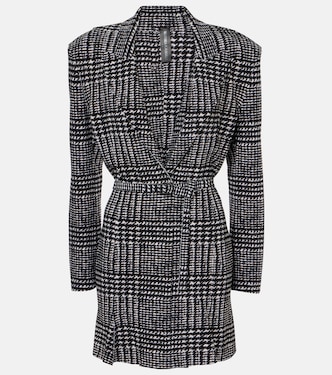 Belted plaid minidress | Norma Kamali