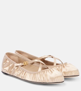 Ballerines Vally en satin | Dolce&Gabbana