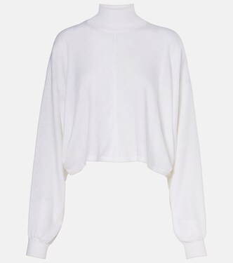 短款亚麻高领毛衣 | Alaïa