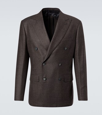 Prince of Wales check wool blazer | Brioni