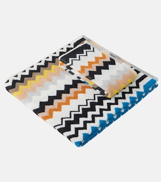 Best Zigzag set of 2 cotton terry towels | Missoni