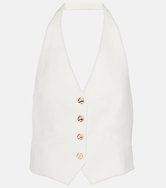 Arabella linen-blend vest | Veronica Beard