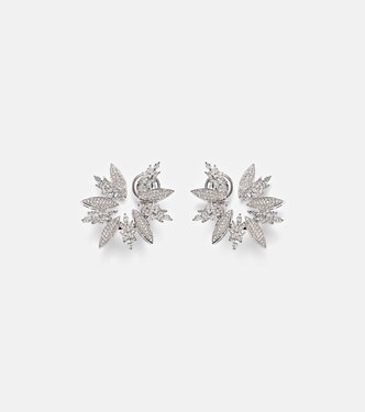 Boucles d'oreilles Y-Couture en or blanc 18 ct et diamants | Yeprem