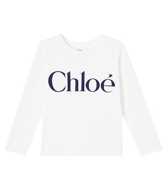 Logo cotton jersey T-shirt | Chloé Kids