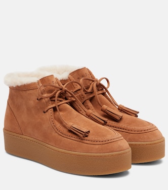 H681 suede platform desert boots | Hogan