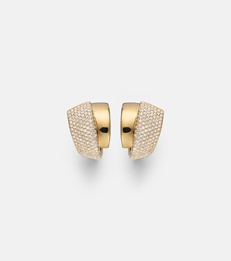 Divino 18kt gold (750/1000) earrings with diamonds | Engelbert