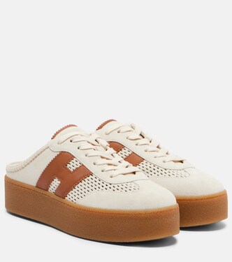 H698 suede platform mules | Hogan