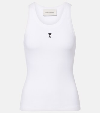 Ami De Cœur cotton jersey tank top | Ami Paris