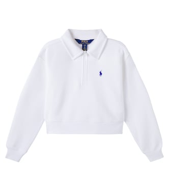 Half-zip cotton-blend polo sweater | Polo Ralph Lauren Kids