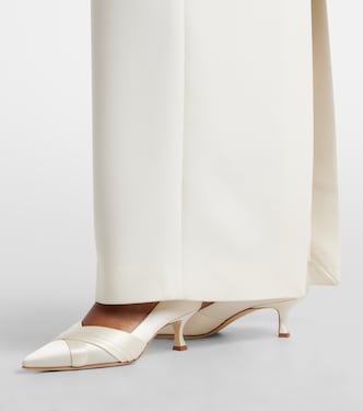 Vieralo satin pumps in white - Manolo Blahnik | Mytheresa