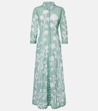 Robe chemise en coton à fleurs | Juliet Dunn