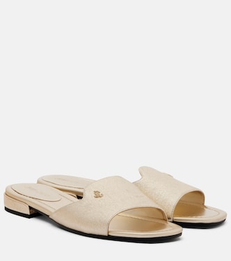 Dina leather slides | Jimmy Choo